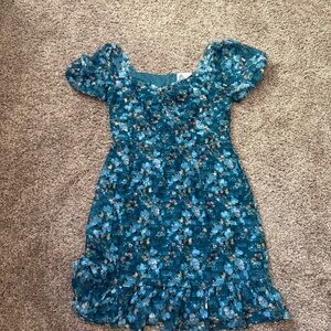 Floral Blue Women’s Dress